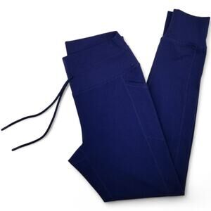 SPYDER ACTIVE Jogger Yoga Pants Activewear Darkest Knight Blue Pockets - Small